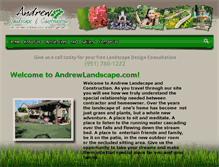 Tablet Screenshot of andrewlandscape.com